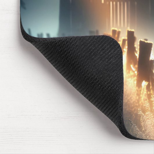 Schleppen auf einem Bauernhof Mousepad (Ecke)