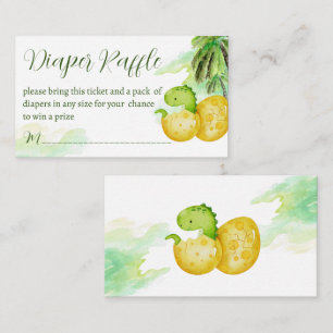 Schleppen bald grüne Dinosaurier-Windelpreisraffin Begleitkarte