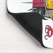 Schleppen des Schmutz-Kippers Mousepad (Ecke)