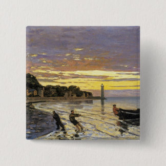 Schleppen eines Bootes, Honfleur Button