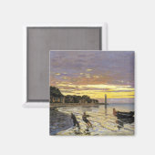 Schleppen eines Bootes, Honfleur Magnet (Vorderseite/Rückseite)