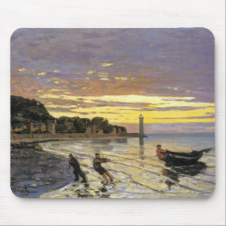Schleppen eines Bootes, Honfleur Mousepad