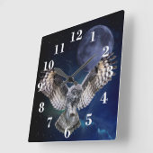 Schleppen Quadratische Wanduhr (Winkel)