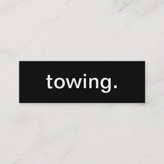 Schleppen-Visitenkarte Mini Visitenkarte (Vorderseite)