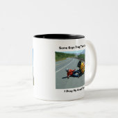 Schleppende Klammern! Zweifarbige Tasse (VorderseiteRechts)