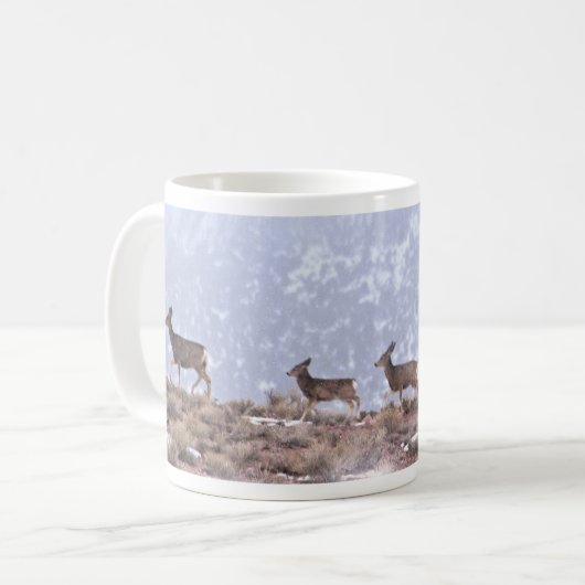 Schleppende Rotwild Kaffeetasse (Vorderseite Links)