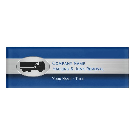 Schleppenund Kram-Abbau-Personal Namenschild (Vorderseite)