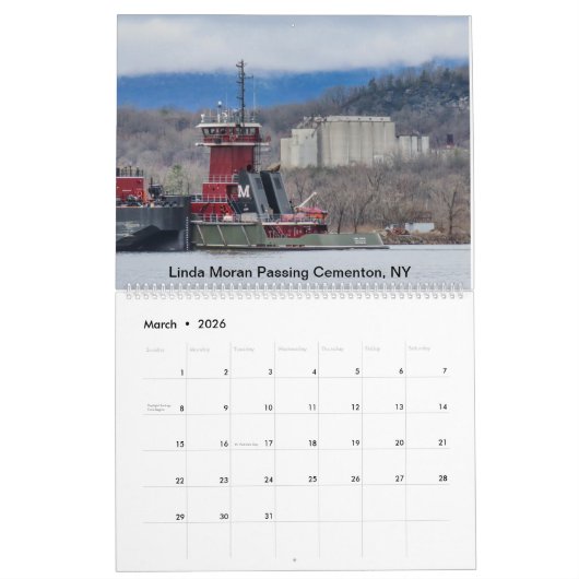 Schlepper am Hudson River 2021 - eine Mischung aus Kalender (Mär 2026)