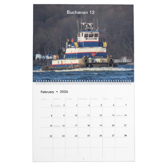Schlepper am Hudson River 2021 - eine Mischung aus Kalender (Feb 2026)