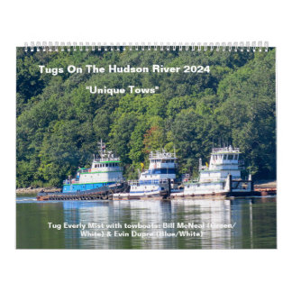 Schlepper am Hudson River mit einzigartigen Tows 2 Kalender