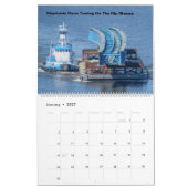 Schlepper am Hudson River mit einzigartigen Tows 2 Kalender (Jan 2027)