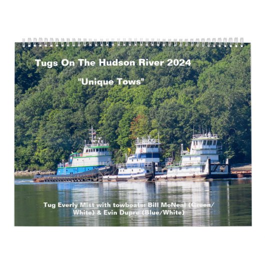 Schlepper am Hudson River mit einzigartigen Tows 2 Kalender (Titelbild)