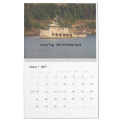 Schlepper auf dem Hudson 2016 Kalender (Mär 2027)