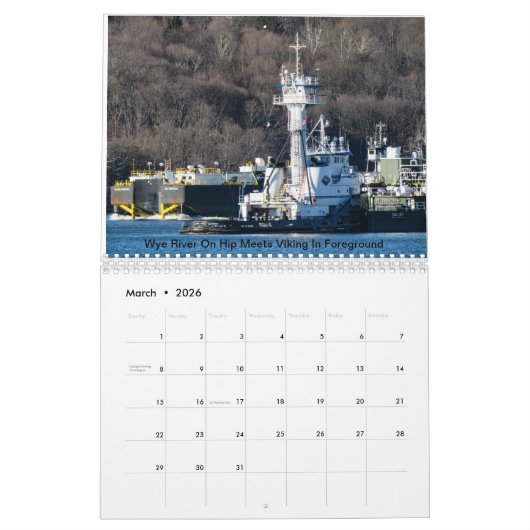 Schlepper auf dem Hudson 2019 Kalender (Mär 2026)