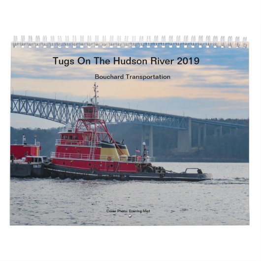 Schlepper auf dem Hudson Bouchard 2019 Kalender (Titelbild)