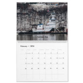 Schlepper auf dem Hudson---Kirby in Küstennähe Kalender (Feb 2026)