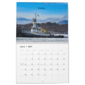 Schlepper auf der Eis-Jahreszeit des Hudsons 2019 Kalender (Mär 2027)