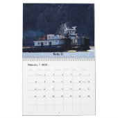 Schlepper auf der Marinelandstraße des Hudsons Kalender (Feb 2026)