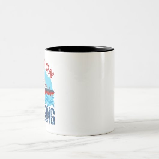 Schlepper Behielt auf Schlepper Zweifarbige Tasse (Mittel)