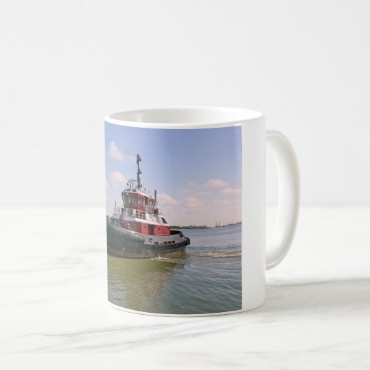 Schlepper-Boot Kaffeetasse (VorderseiteRechts)