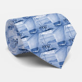 Schlepper-Boots-Schleppen-Kreuzschiff im Blau Krawatte (Gerollt)