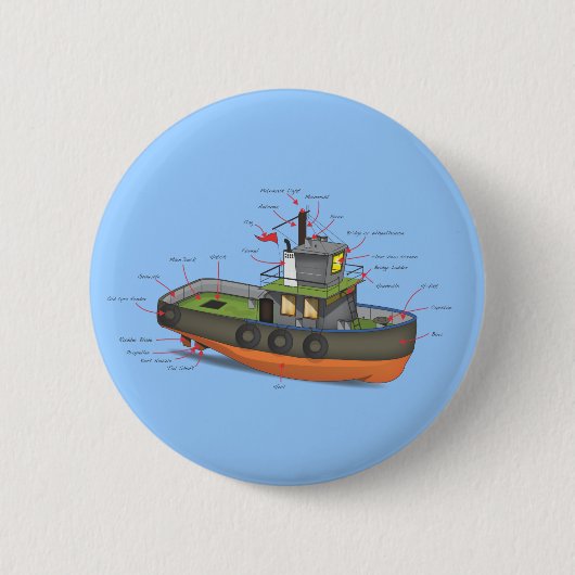 Schlepper Button (Vorderseite)