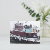 Schlepper Feiertagspostkarte (Stehend Vorderseite)