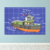Schlepper Leinwanddruck (Insitu (Holzboden))