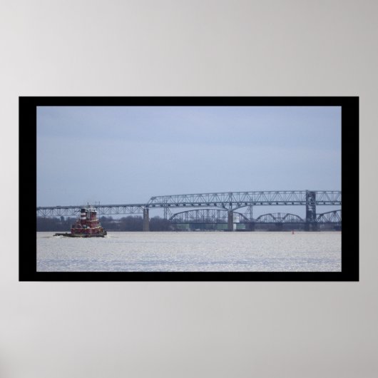 Schlepper mit Bridge Poster (Vorne)