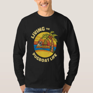 Schlepper Segeln Mopsboot Kapitän Bootfahren Boots T-Shirt