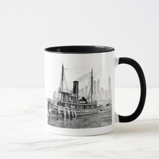 Schlepper und Skyline Tasse (Rechts)