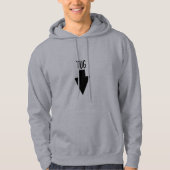 Schlepperstandort-Pfeil Hoodie (Vorderseite)
