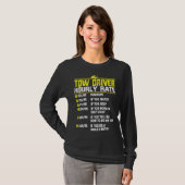 Schleppfahrer Funny Hourrate Vater T-Shirt (Vorne ganz)