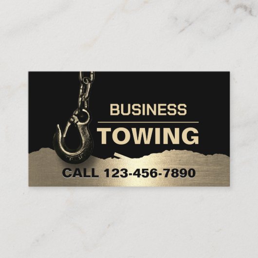 Schleppfirma Beruflich Visitenkarte (Vorderseite)