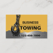 Schleppfirma Beruflichen Schlepphaken Visitenkarte (Vorderseite)