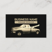 Schleppfirma Gold Tow Truck Beruflich Visitenkarte (Vorderseite)