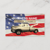 Schleppfirma Gold Tow Truck Patriotic Visitenkarte (Vorderseite)