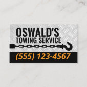 Schleppfirma Metal Beruflich Tow Hook Visitenkarte (Vorderseite)