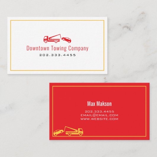 Schleppfirma Visitenkarte (Vorne/Hinten)