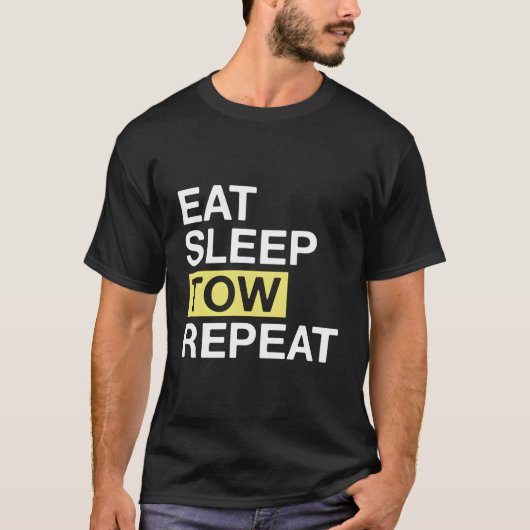 Schleppgeschenk für Schleppfahrer zum Schlafschlep T-Shirt (Vorderseite)