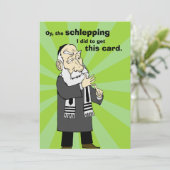 Schlepping Holiday Card Feiertagskarte (Stehend Vorderseite)