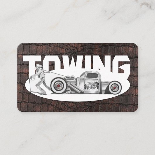 Schleppkarte Visitenkarte (Vorderseite)