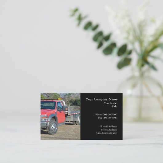 Schleppkarte Visitenkarte (Stehend Vorderseite)