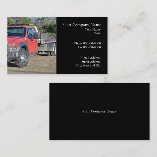 Schleppkarte Visitenkarte (Vorne/Hinten)