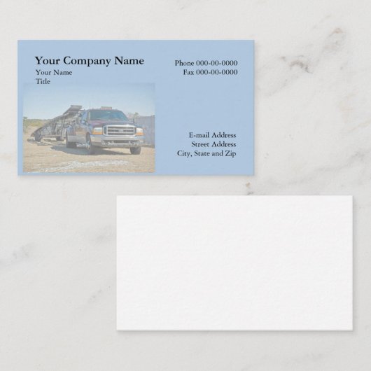 Schleppkarte Visitenkarte (Vorne/Hinten)