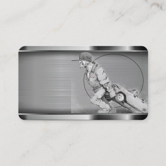 Schleppkarte Visitenkarte (Vorderseite)