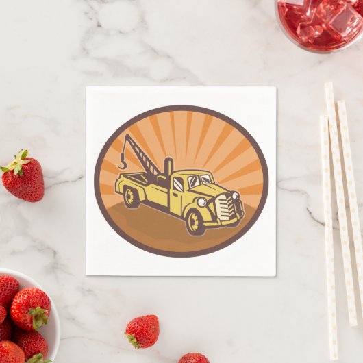 Schleppkarton Papier Napkins Serviette (Beispiel)