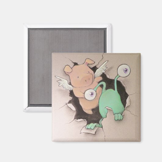 Schleppmagnet Magnet (Vorderseite/Rückseite)