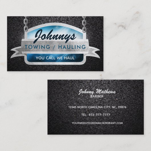 Schleppnetze und Schleppnetze Visitenkarten Visitenkarte (Vorne/Hinten)