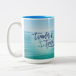 Schleppnetzfischer-Abfall - (dieser könnte Rum Zweifarbige Tasse